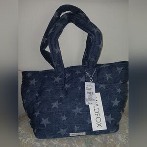 NWT Wild Fox L Puffer Tote / Shoulder Bag NWT